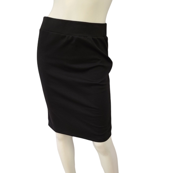 ECI Black Knit Stretch Skirt sz Small - Picture 4 of 6